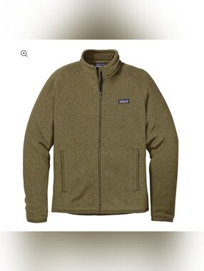 Patagonia Better Sweater Jacket Men's Size Large In Olive Green Color.